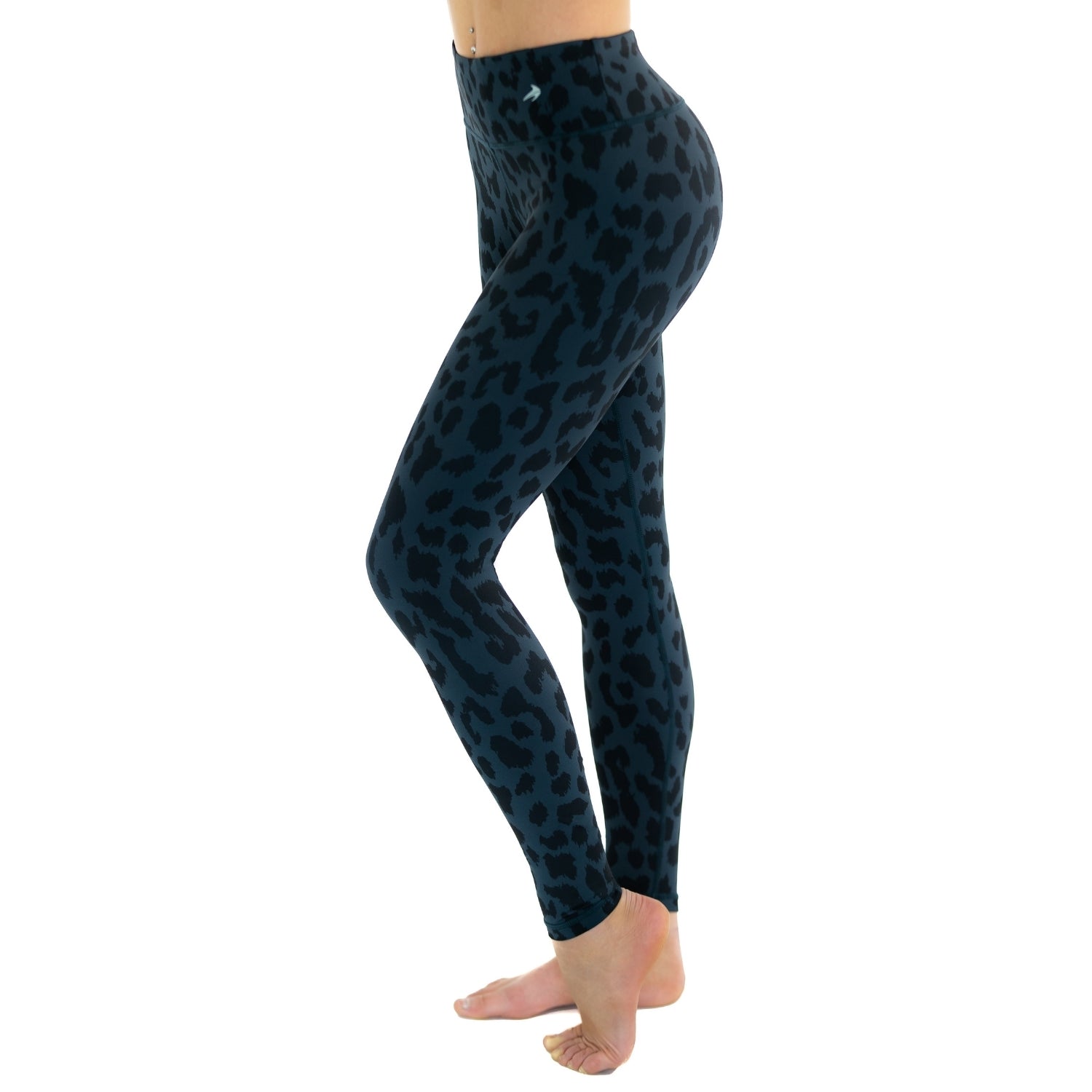 Women's Compression Leggings Super High Waist - Leopard Black