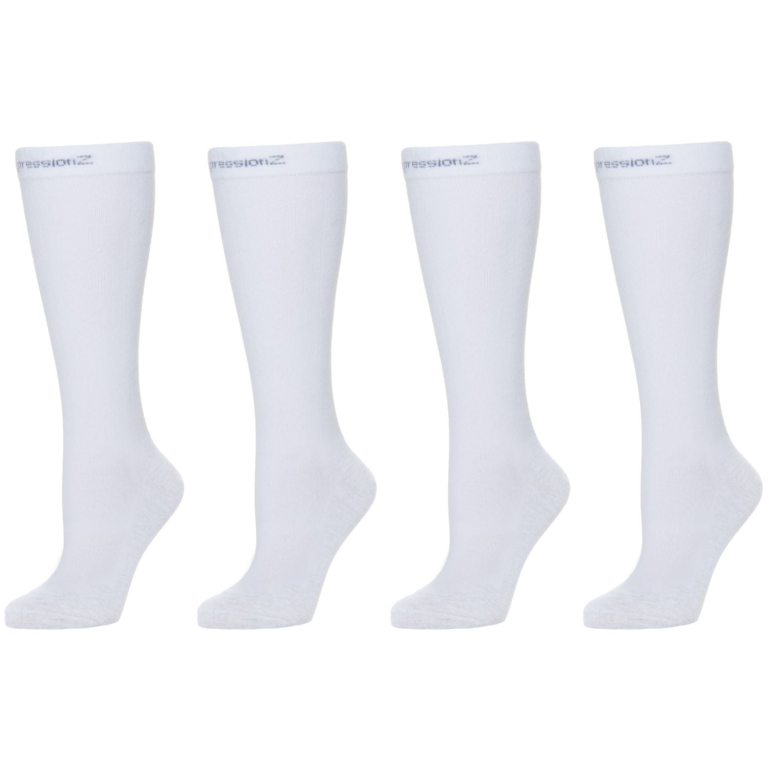 Compression Socks (20-30 mmHg) - White 2 Pack