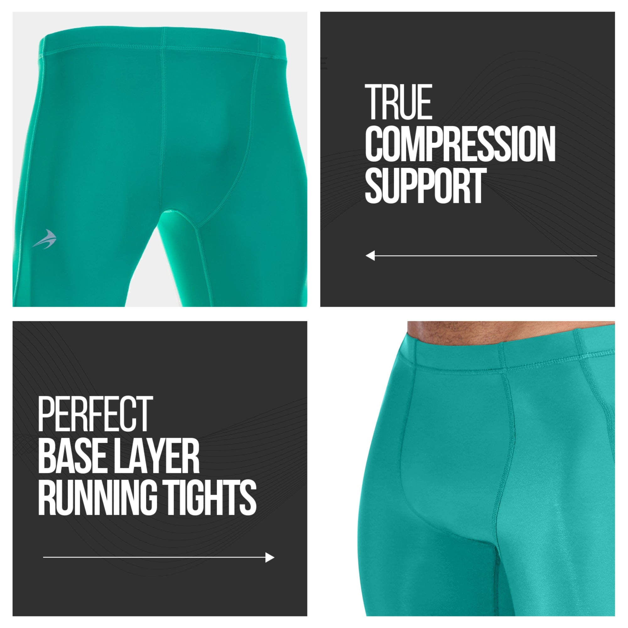 Men's Compression Pants - Green