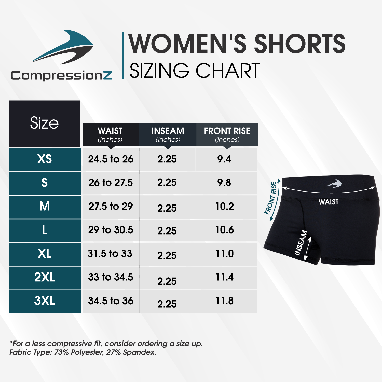 Women's Compression Shorts - Carbon Gray