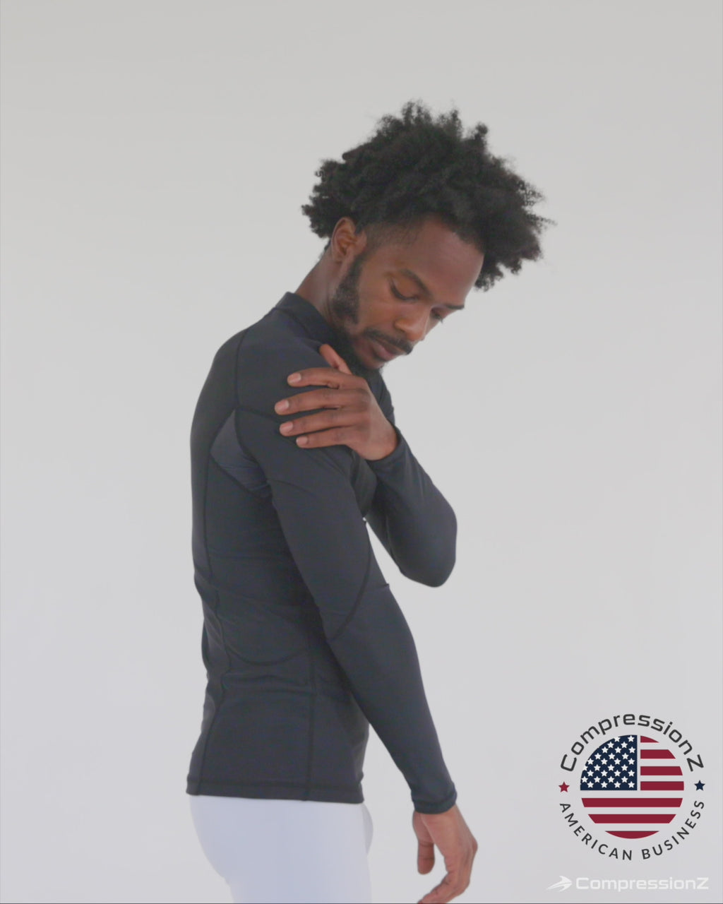 CompressionZ Mens Quick Dry Compression Long Sleeve, Soft & Comfortable Fabric, Breathable & Quick-Drying, Optimized Muscle Support, Durable & Reliable Performance Gear