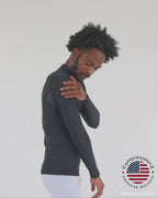 CompressionZ Mens Quick Dry Compression Long Sleeve, Soft & Comfortable Fabric, Breathable & Quick-Drying, Optimized Muscle Support, Durable & Reliable Performance Gear