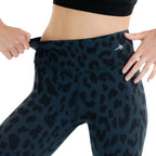 Women's Compression Leggings Super High Waist - Leopard Black
