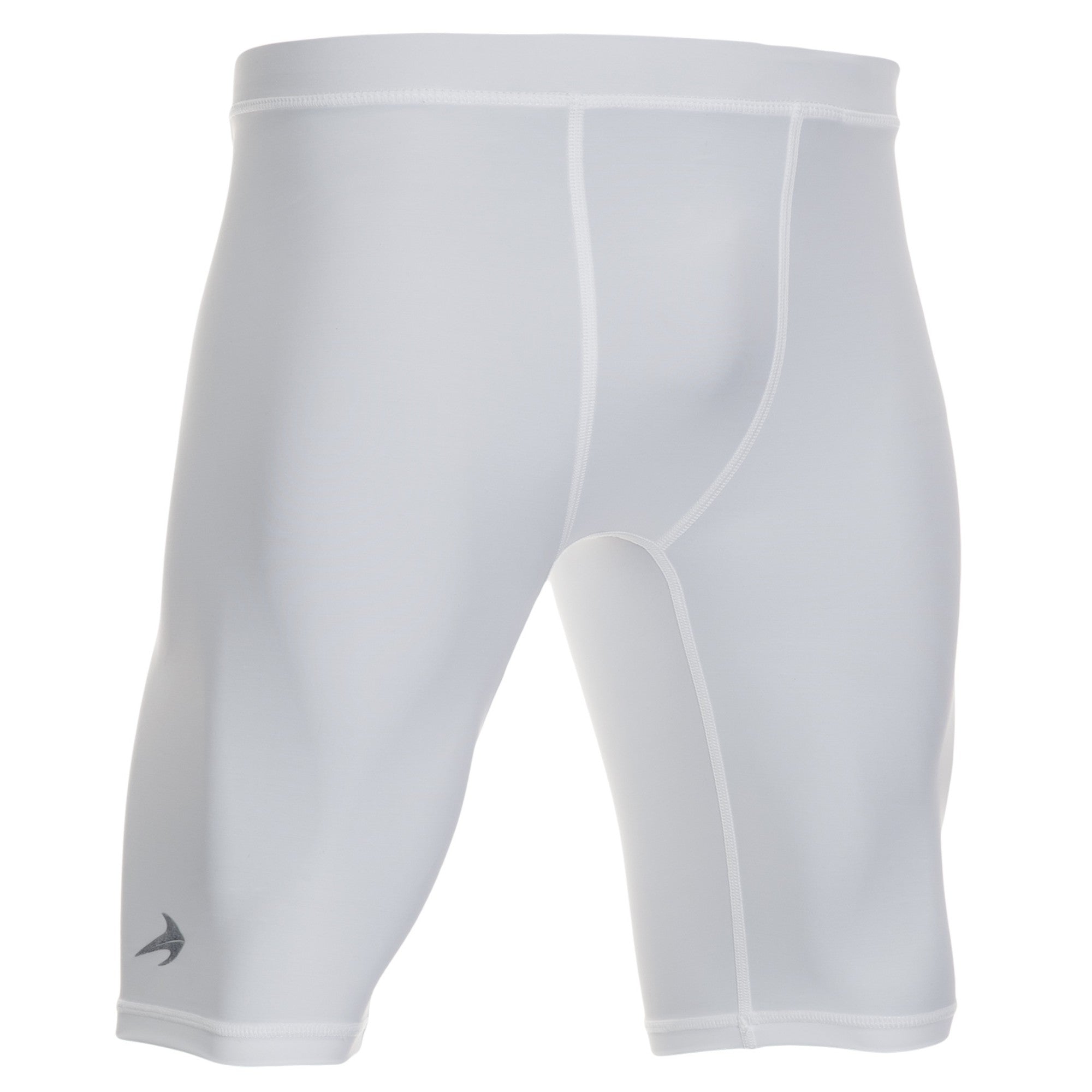 Men's 9" Compression Shorts - White