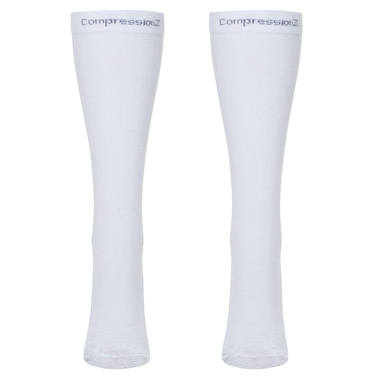 CompressionZ Compression Socks For Men & Women, Graduated Compression Socks, Enhanced Mobility and Circulation, Ultimate Comfort Fit, Knee-High Length with Secure Cuff