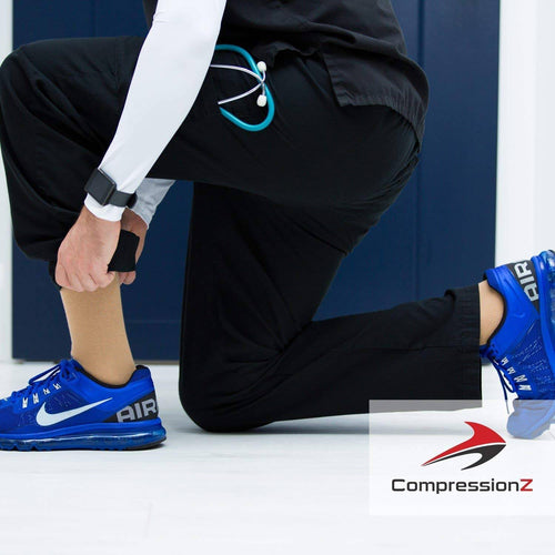 CompressionZ Compression Socks For Men & Women, Graduated Compression Socks, Enhanced Mobility and Circulation, Ultimate Comfort Fit, Knee-High Length with Secure Cuff