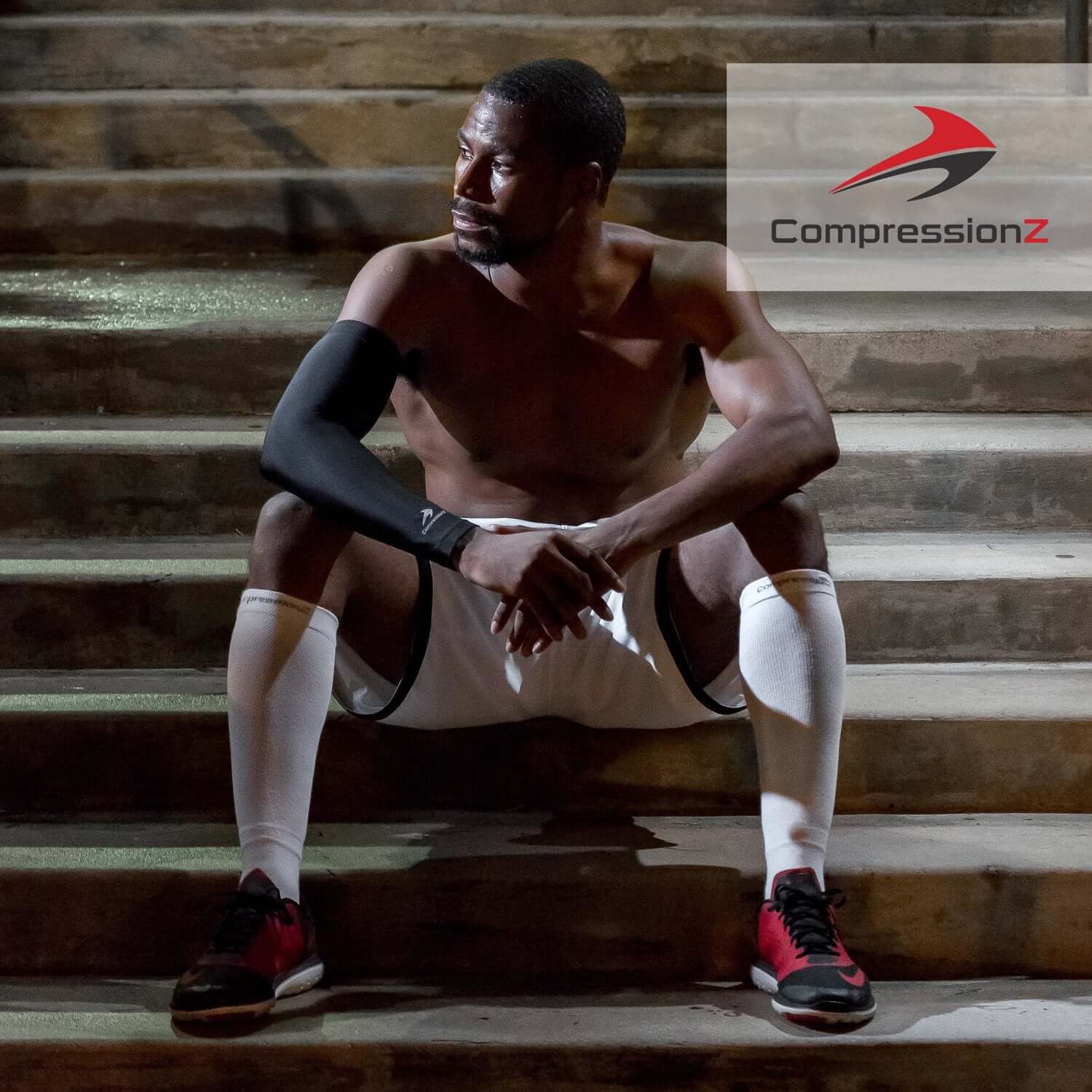 CompressionZ Compression Socks For Men & Women, Graduated Compression Socks, Enhanced Mobility and Circulation, Ultimate Comfort Fit, Knee-High Length with Secure Cuff