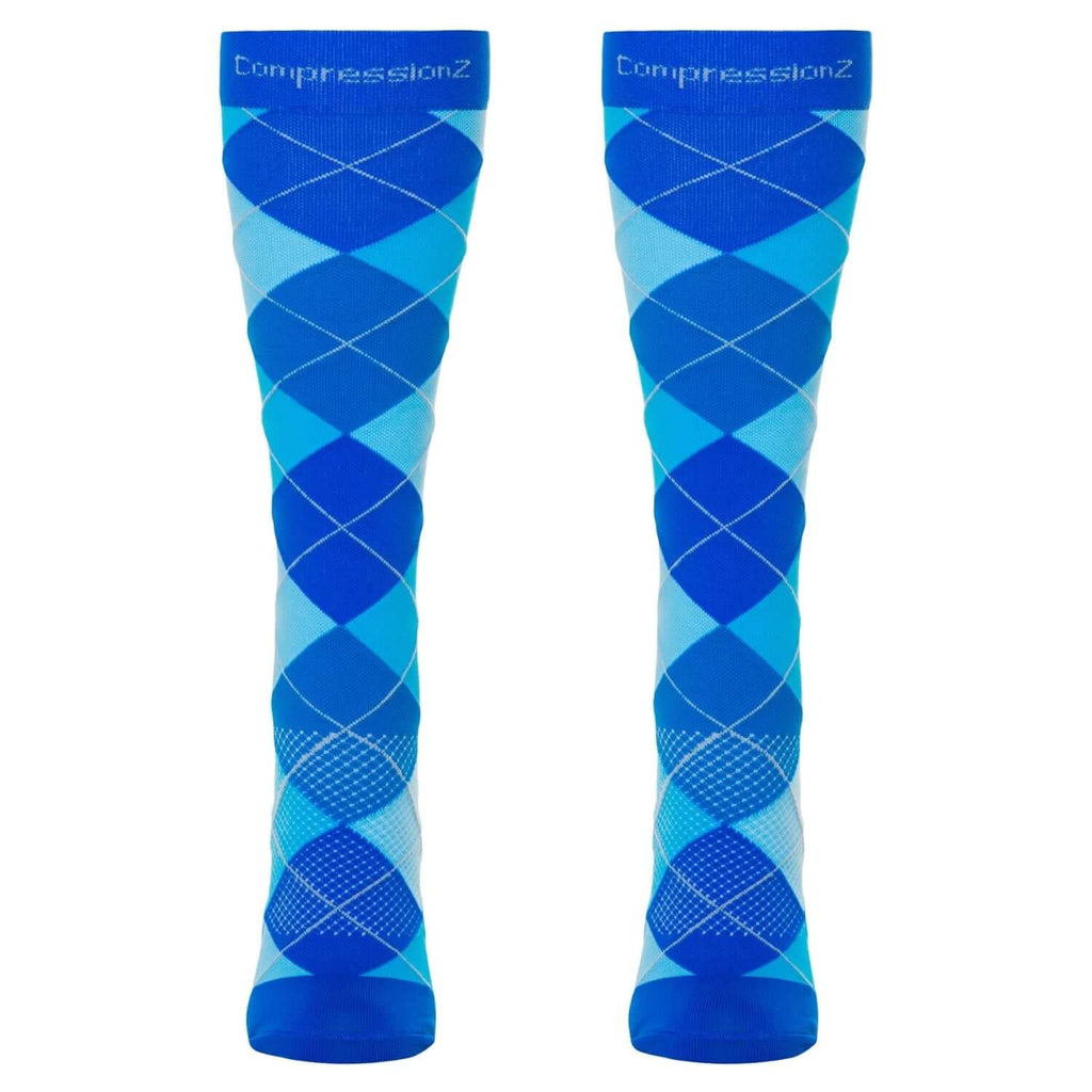 CompressionZ Compression Socks For Men & Women, Graduated Compression Socks, Enhanced Mobility and Circulation, Ultimate Comfort Fit, Knee-High Length with Secure Cuff