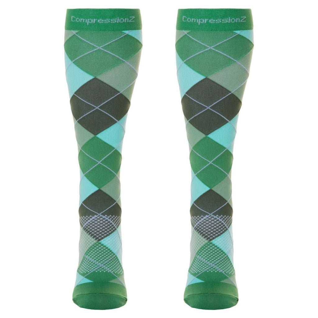 CompressionZ Compression Socks For Men & Women, Graduated Compression Socks, Enhanced Mobility and Circulation, Ultimate Comfort Fit, Knee-High Length with Secure Cuff