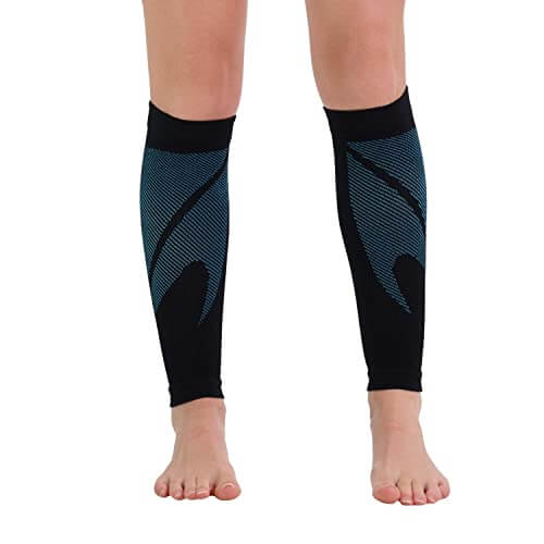Calf Compression Sleeves for Men & Women, Leg Sleeves Shin Splint Support, Breathable & Moisture-Wicking Fabric, Durable & Odor-Resistant Material.