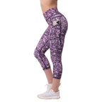 Women's Compression Capris W/ Pockets - Galaxy Red