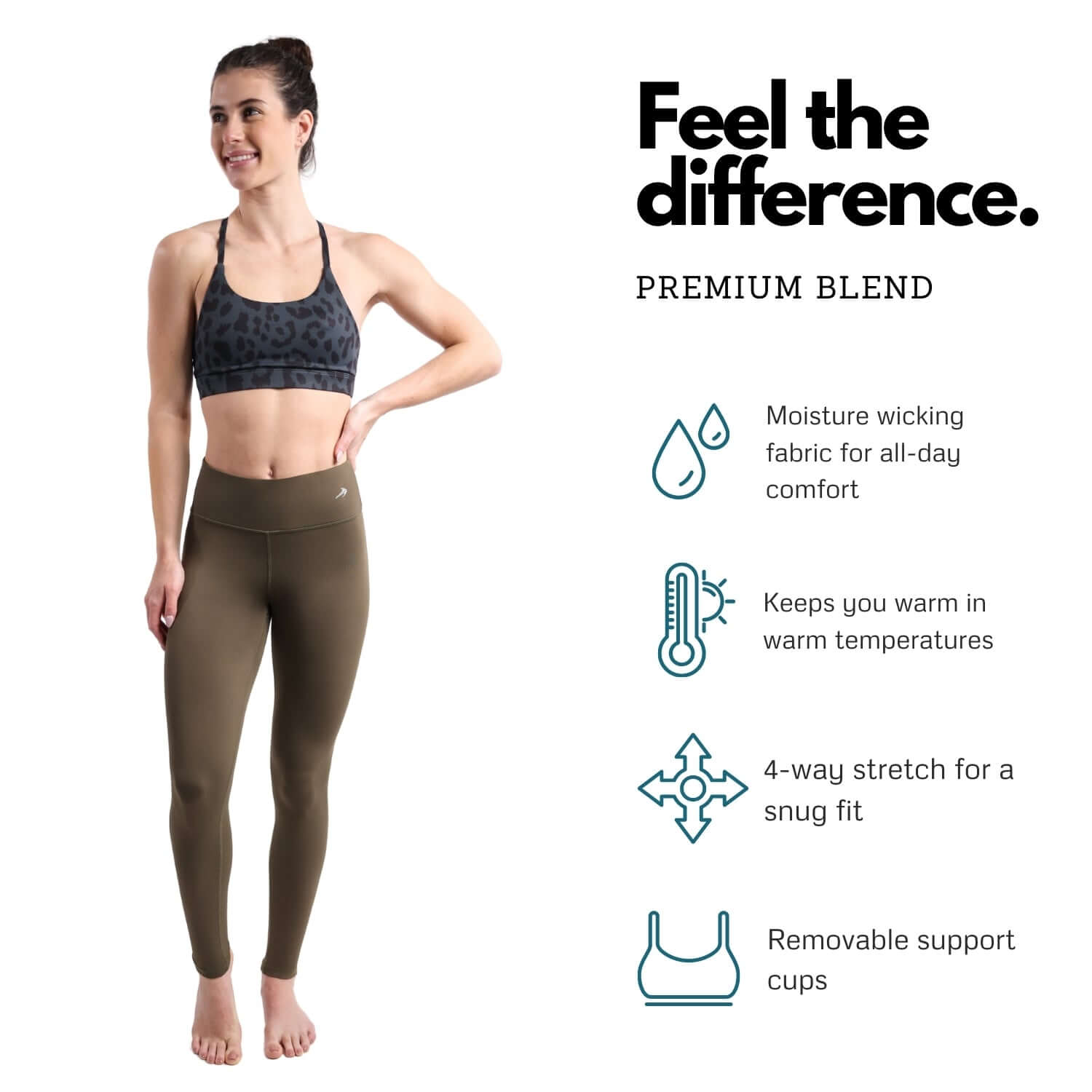 Women's Elite Sports Bra - Leopard Black