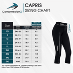 Women's Compression Capris - Carbon Gray