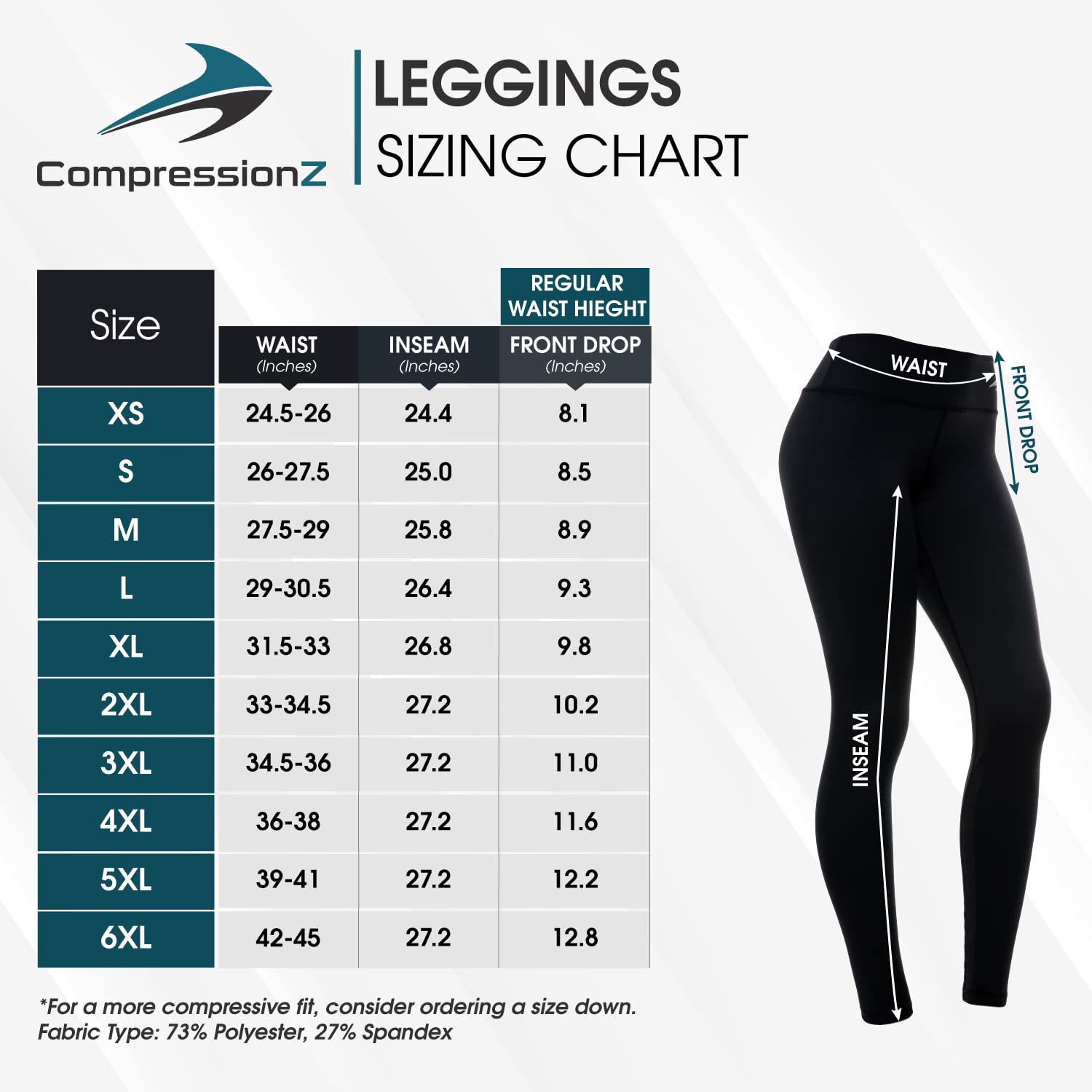 Women's Compression Leggings W/ Pockets - Carbon Gray