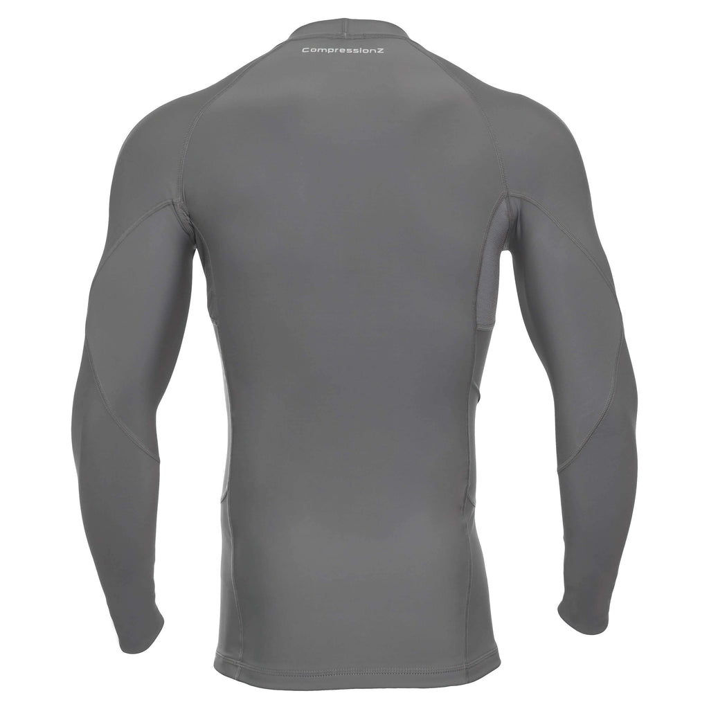 CompressionZ Mens Quick Dry Compression Long Sleeve, Soft & Comfortable Fabric, Breathable & Quick-Drying, Optimized Muscle Support, Durable & Reliable Performance Gear
