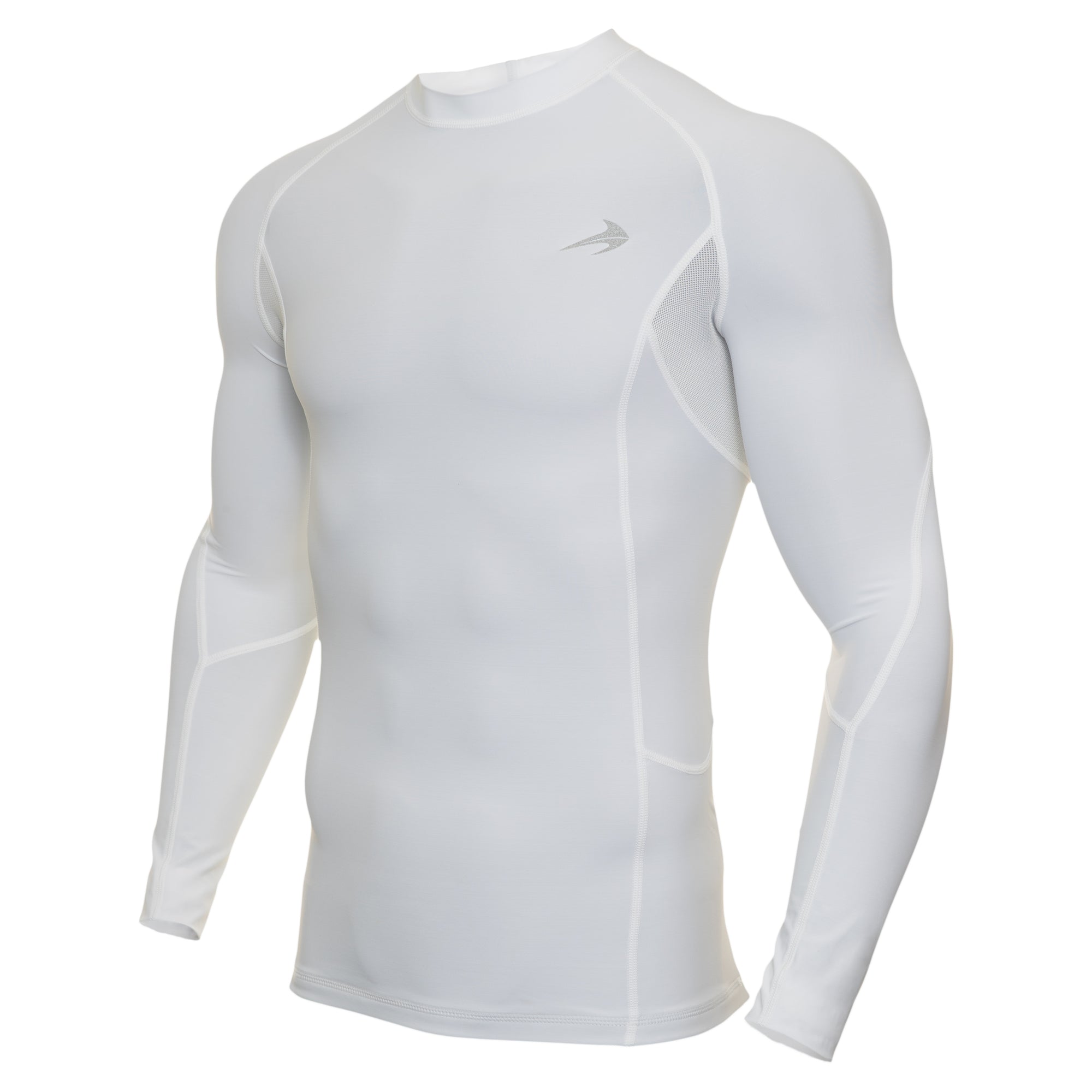 Men's Compression Long Sleeve Shirt - White