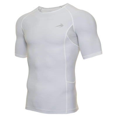 Men's Compression Short Sleeve Shirt - White