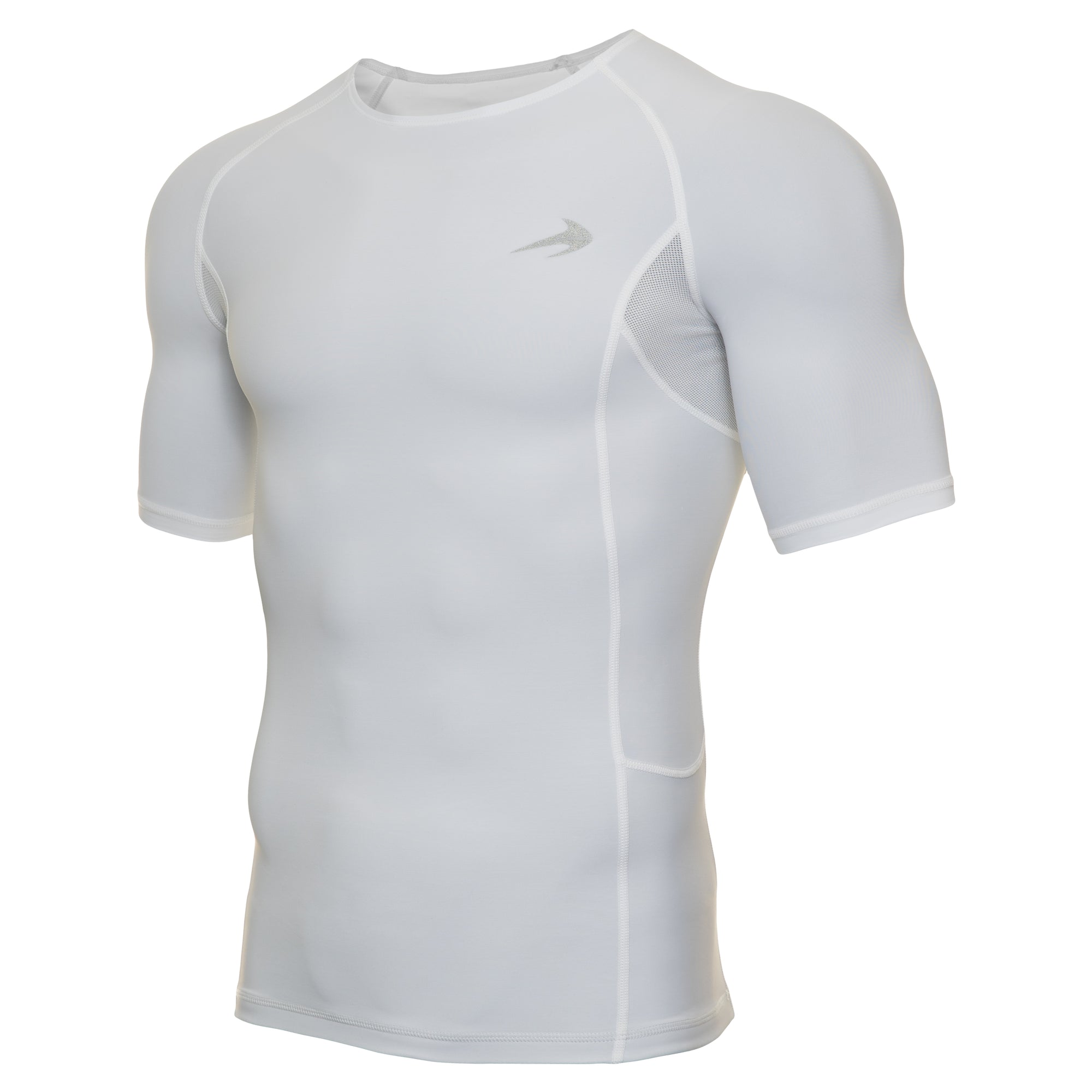 Men's Compression Short Sleeve Shirt - White