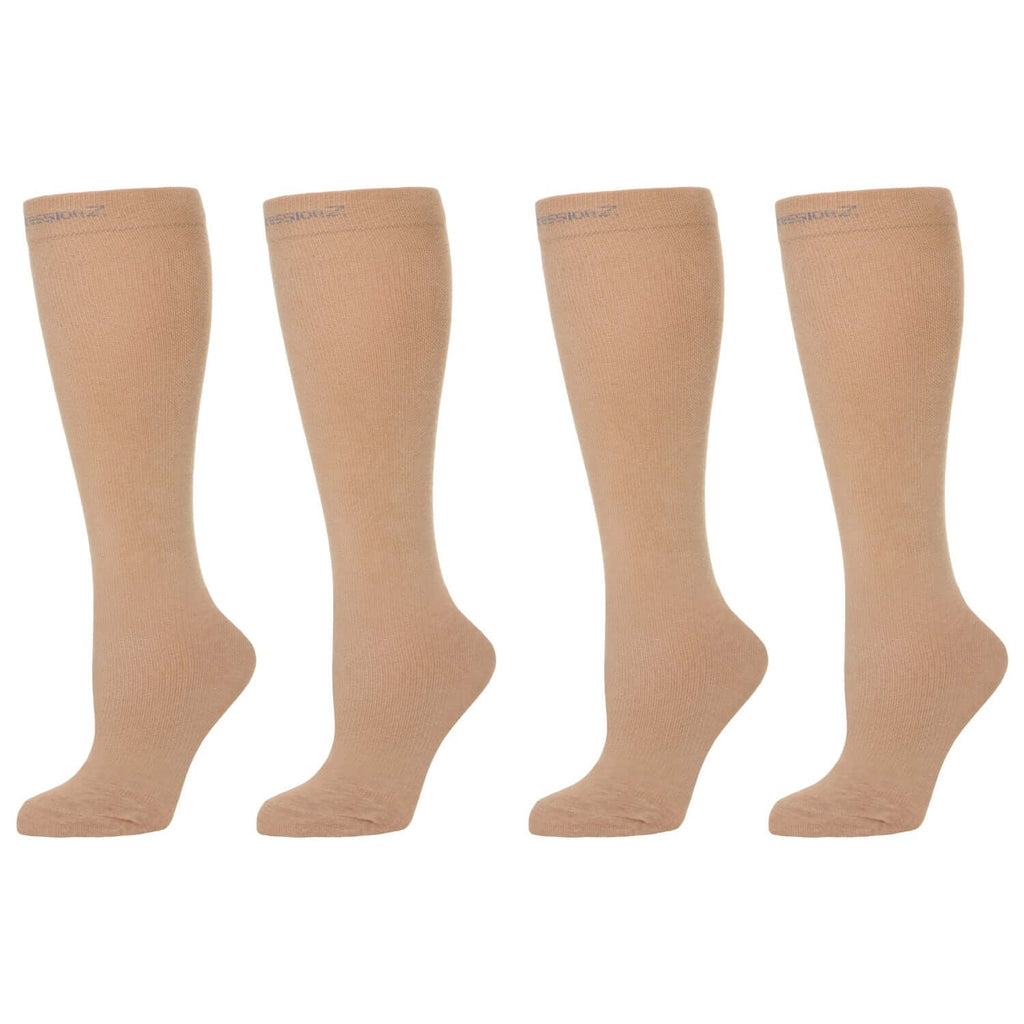 CompressionZ Compression Socks For Men & Women, Graduated Compression Socks, Enhanced Mobility and Circulation, Ultimate Comfort Fit, Knee-High Length with Secure Cuff