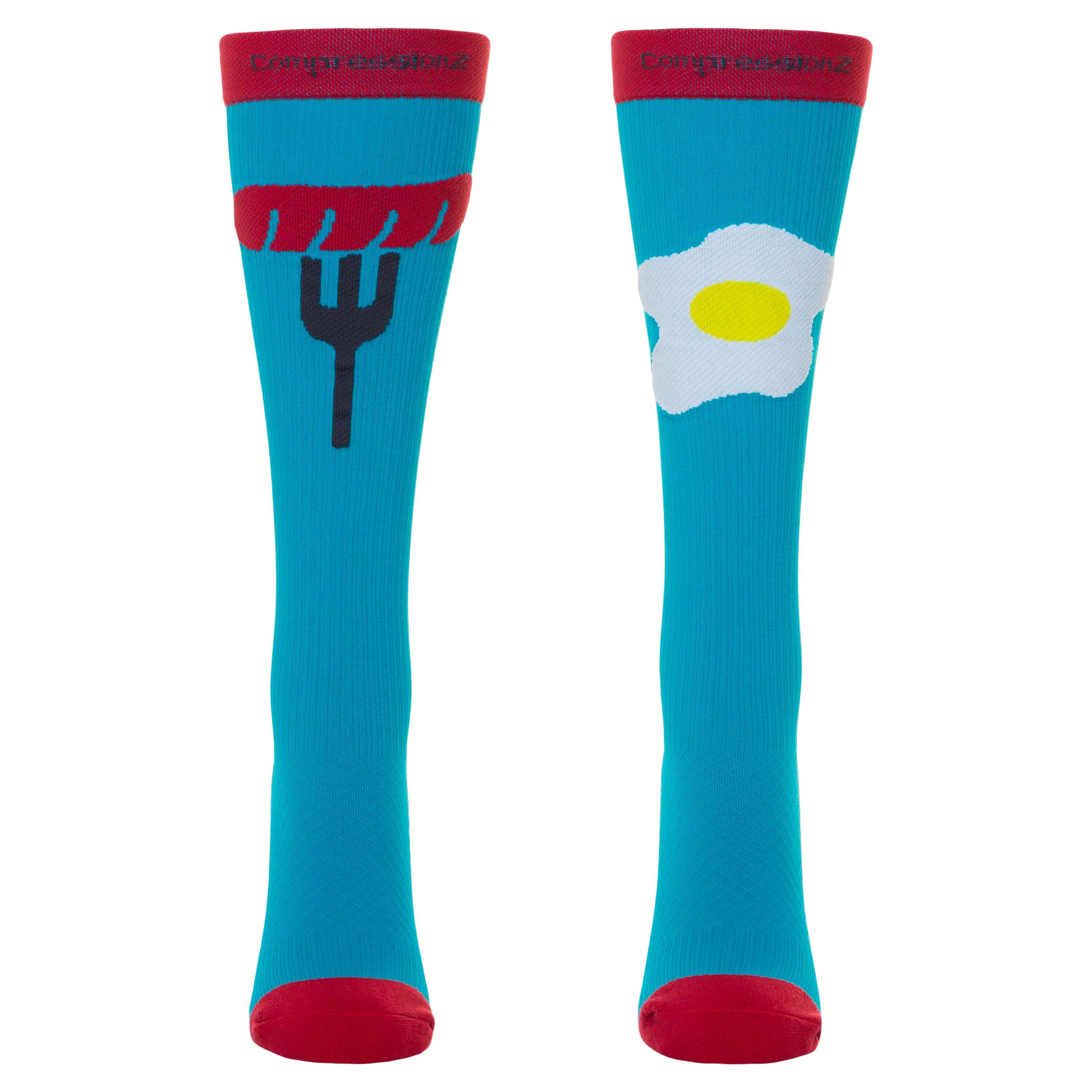 CompressionZ Compression Socks 20-30 mmHG for Men & Women, RELIEVE PAIN, REDUCE SWELLING, ENHANCE WORKOUTS, KEEP FEET HAPPY, FEEL GREAT