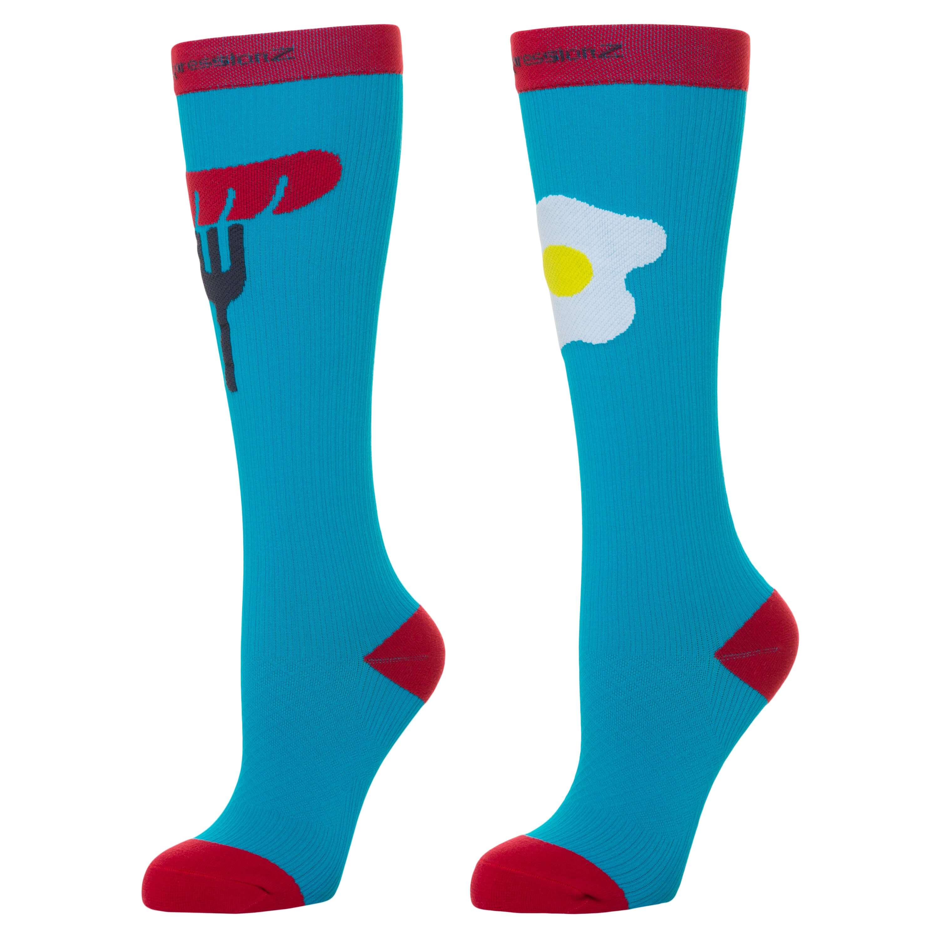 CompressionZ Compression Socks 20-30 mmHG for Men & Women, RELIEVE PAIN, REDUCE SWELLING, ENHANCE WORKOUTS, KEEP FEET HAPPY, FEEL GREAT