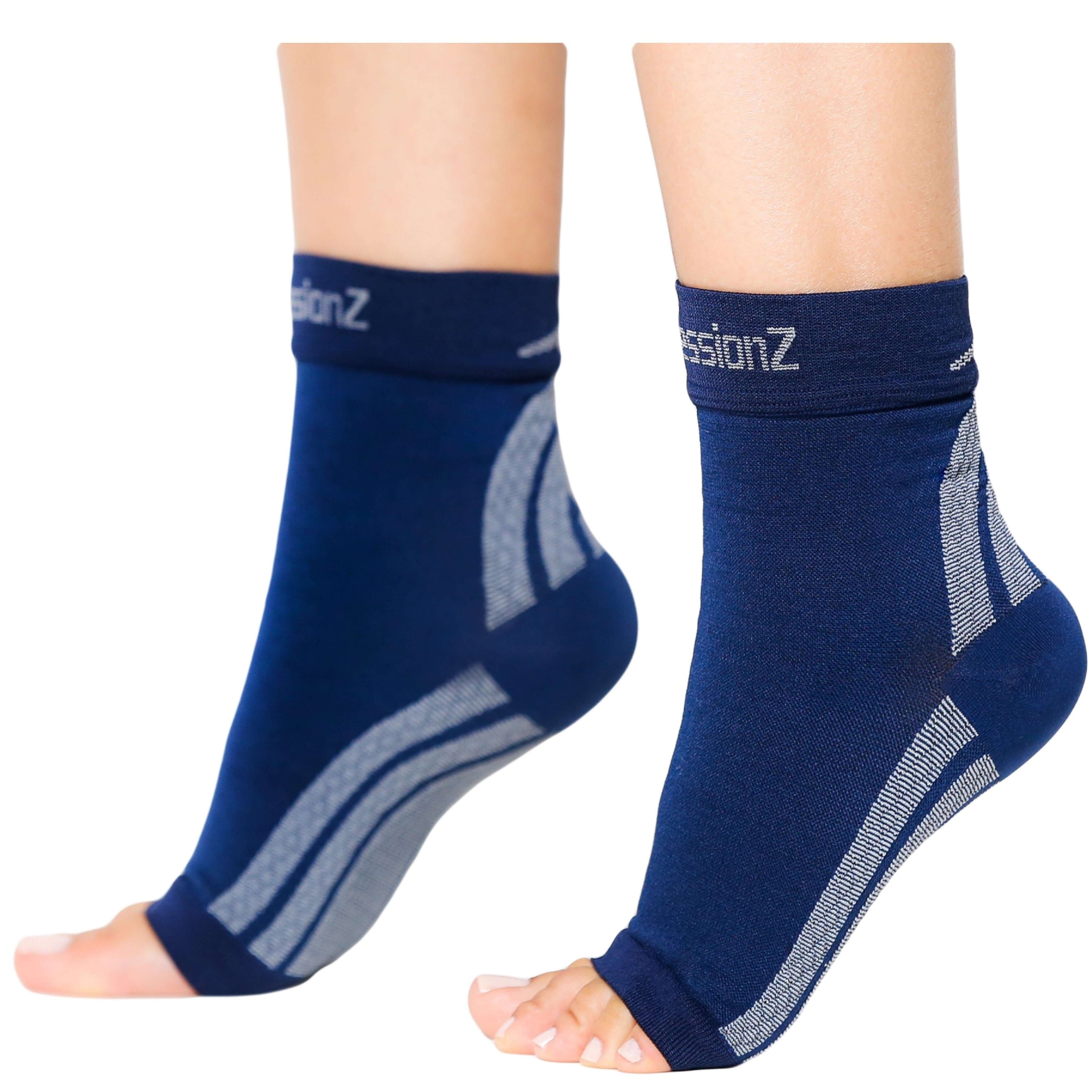 CompressionZ Plantar Fasciitis Socks, RELIEVE FOOT PAIN FAST, REDUCE SWELLING & STABILIZE ANKLE, COMFORTABLE ALL-DAY WEAR