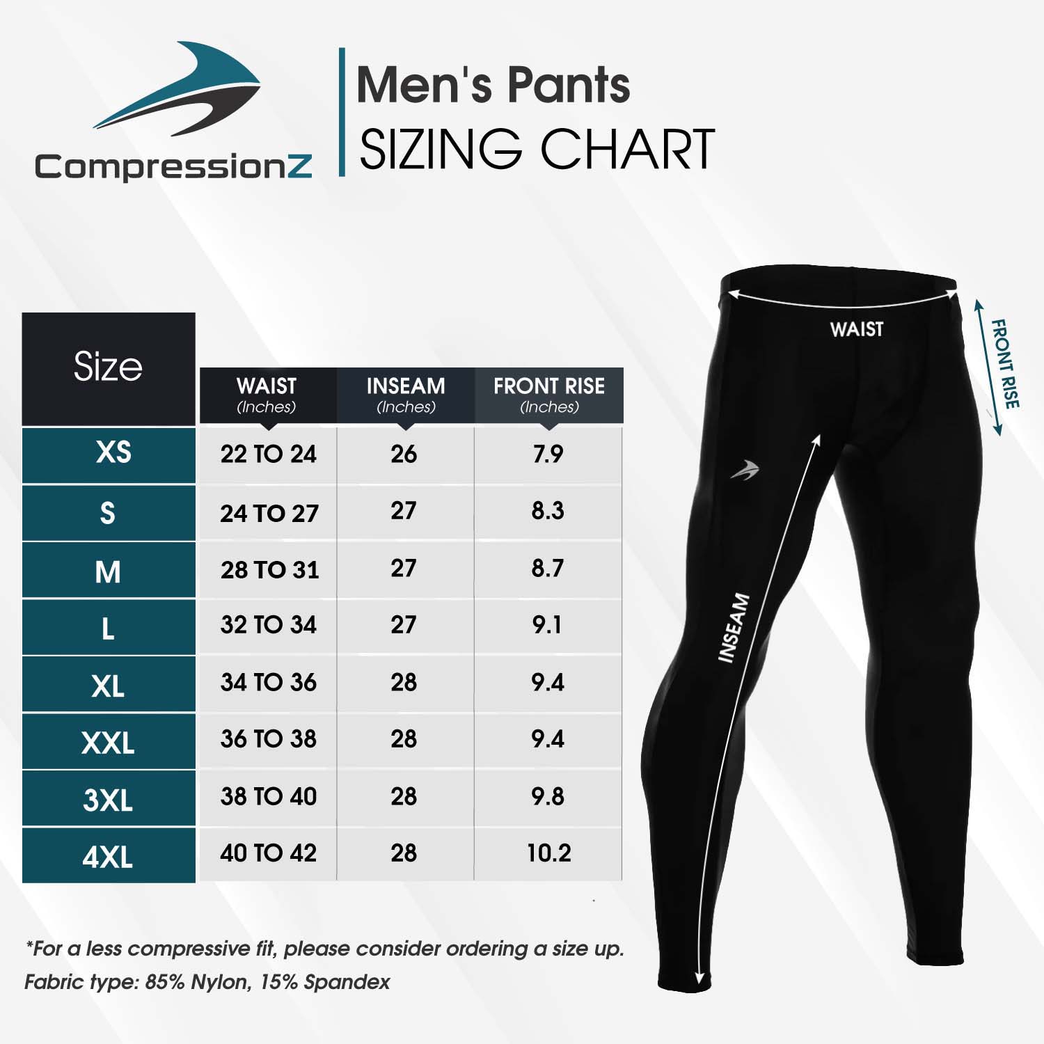 Men's Compression Pants W/ Pockets - Green