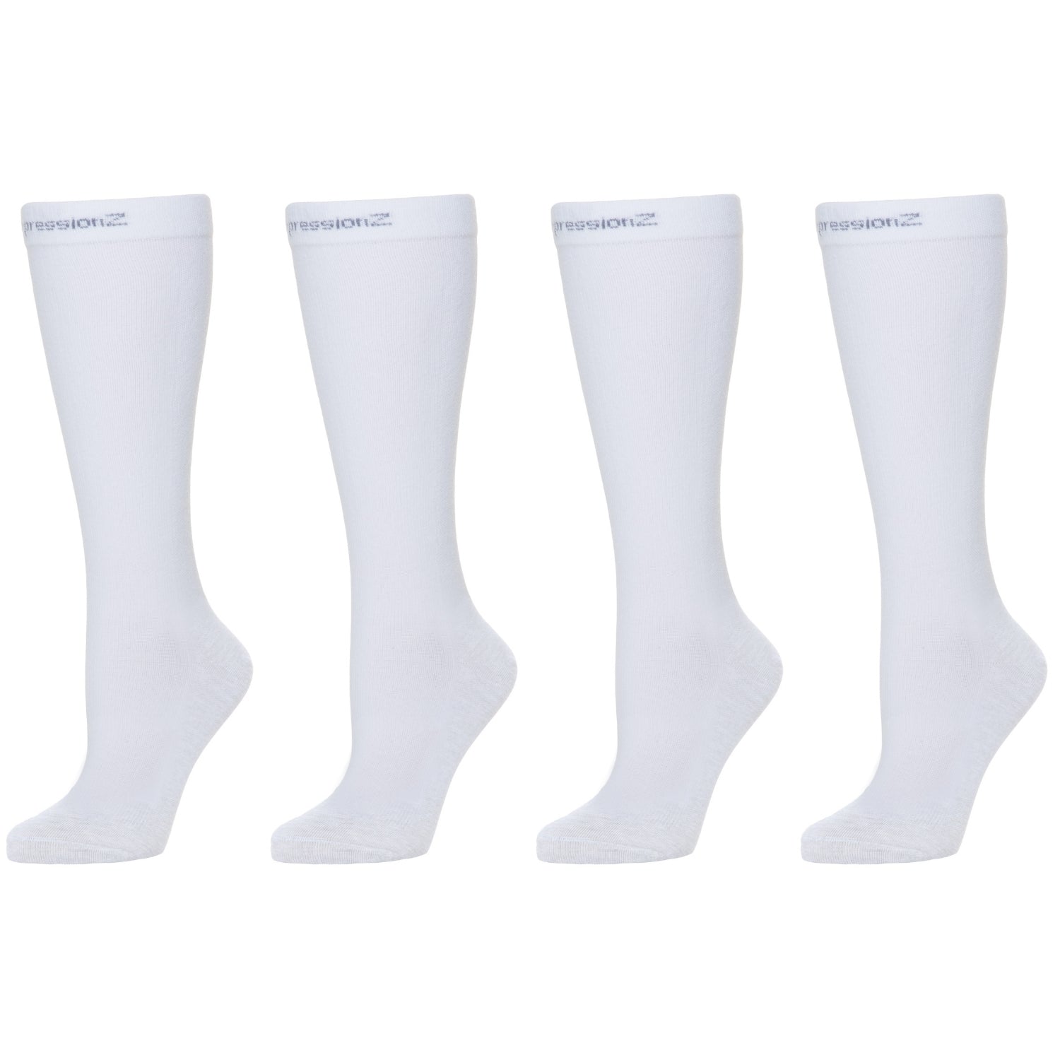Compression Socks (30-40 mmHg) - White 2 Pack