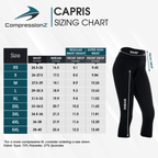 Women's Compression Capris Super High Waist - Black
