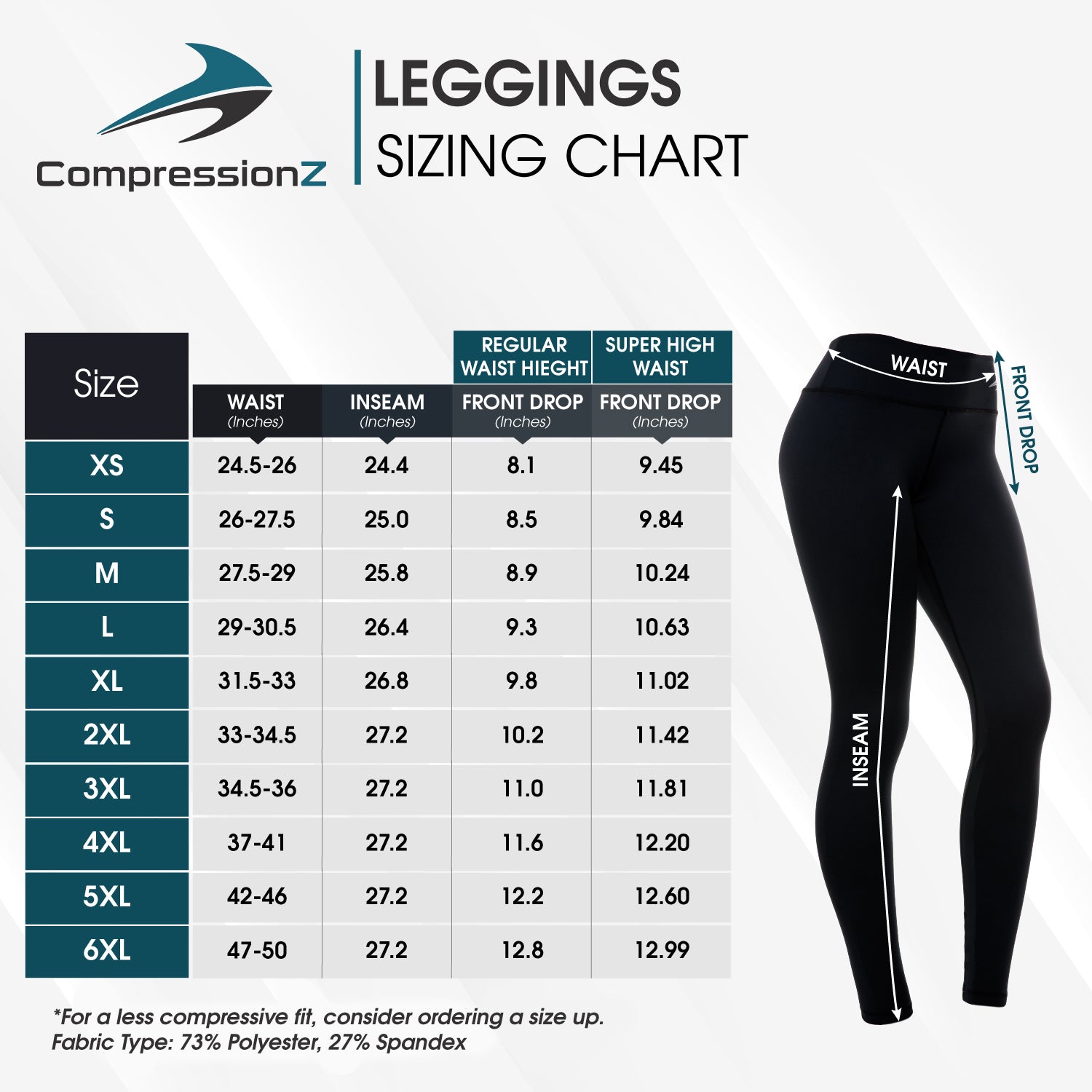 Women's Compression Leggings Super High Waist W/ Pockets - Carbon Gray